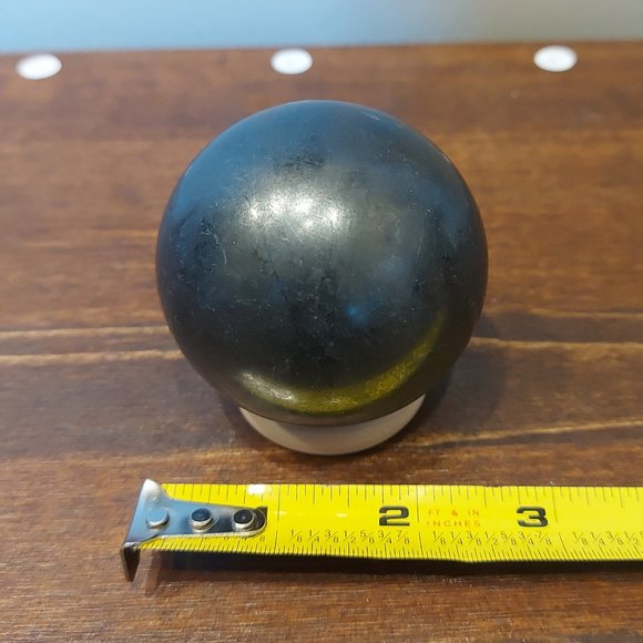 🔥 Sale 🔥 Volcanic Basalt Sphere w/ Stand - 0.76 - Final Price - Picture 4 of 6